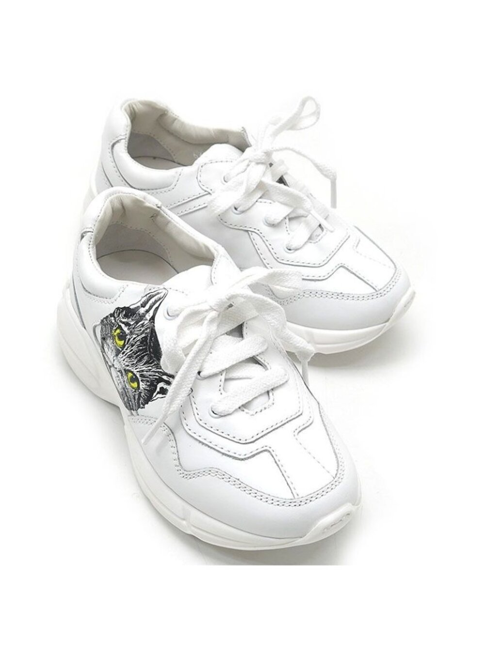 Gucci Children's Mystic Cat Kids Sneakers 15.5